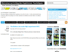 Tablet Screenshot of experiencestouristiques.fr